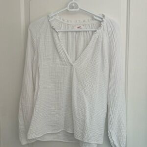 Xirena white gauze blouse
